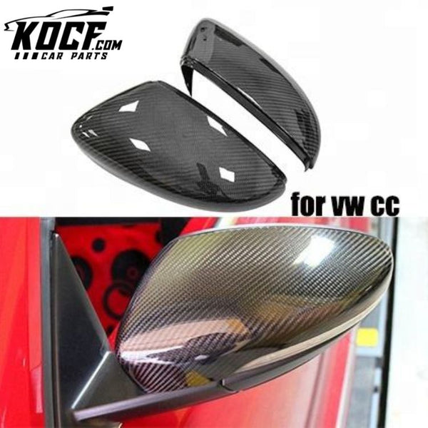 Carbon Replacement Mirror Cover For VW SCIROCCO JETTA, CC BORA SAGITAR MAGOTAN PASSAT CC EOS