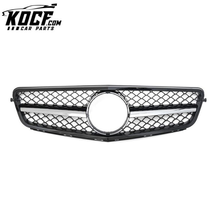 AMG type silver abs hexagon front mesh grill for Mercedes Benz C-Class W204 2008-2013