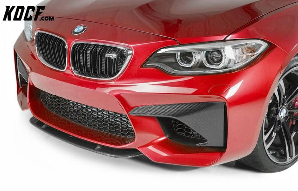 Carbon Fiber Front Bumper Middle Center Spoiler Front Lip For BMW F87 M2 2018+