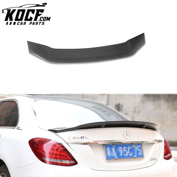 R Type Auto Rear Wing Spoiler Carbon Fiber Trunk Spoiler For Mercedes Benz W205 4 Doors 2014+