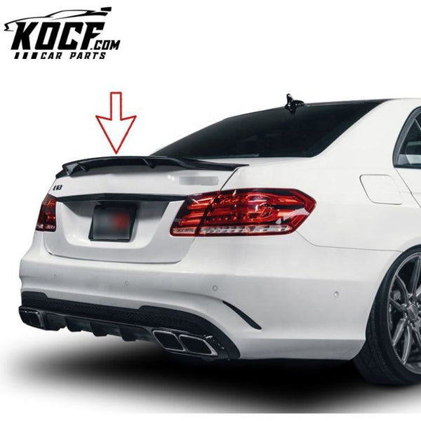 R Type Rear Carbon Spoiler Wing For Mercedes Benz W212 E Class 2010-2016