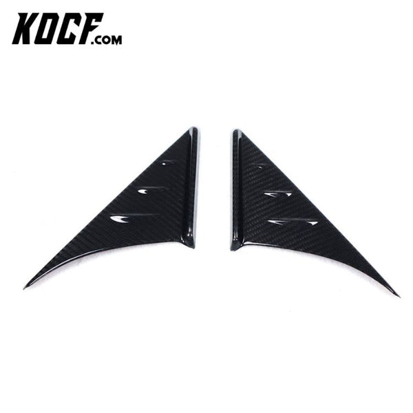 HOT SALE DRY CARBON SIDE MIRROR TRIANGLE TRIMS WIND DEFLECTOR SET FOR A90 SUPRA 2020-UP