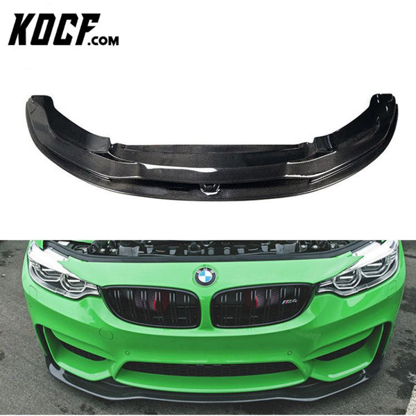 Auto Carbon Fiber PSM Type Front Bumper Lip Spoiler For BMW F80 F82 M3 M4 2014-2019