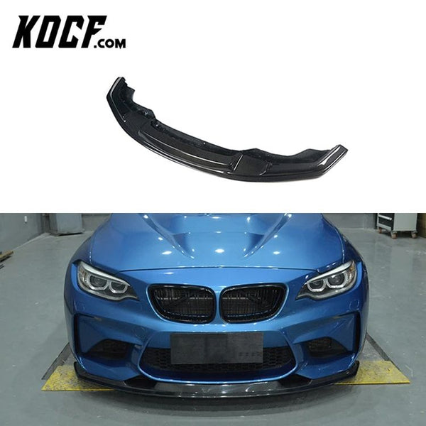 Carbon Fiber Front Bumper Lip Spoiler For BMW M2 F87 2016+