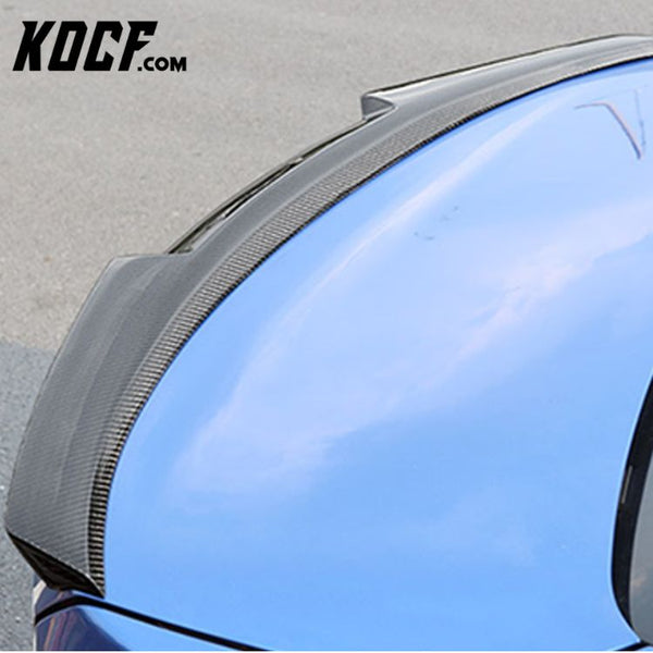 Auto Carbon Fiber Rear Trunk Boot Lip Spoiler Wing For BMW F22 F87 M2 V Style