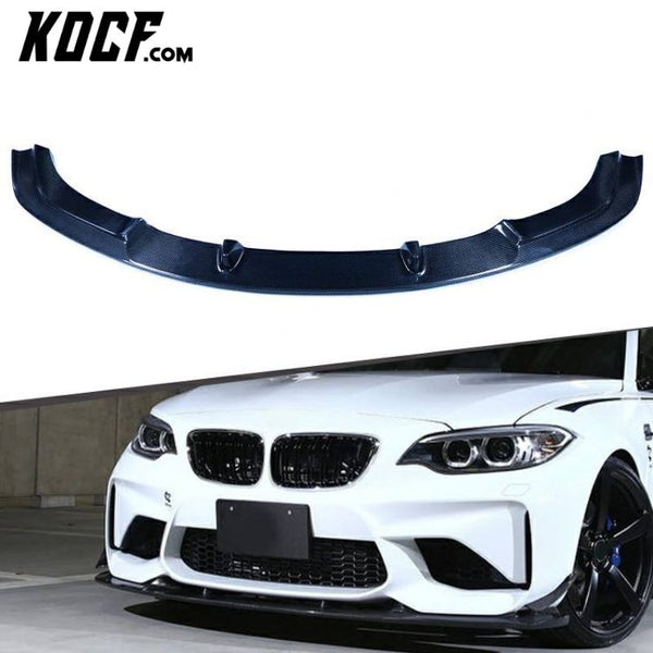 F87 M2 Competition 3D style Carbon Fiber Front Bumpers Lip spoiler Body kit For BMW 2019+