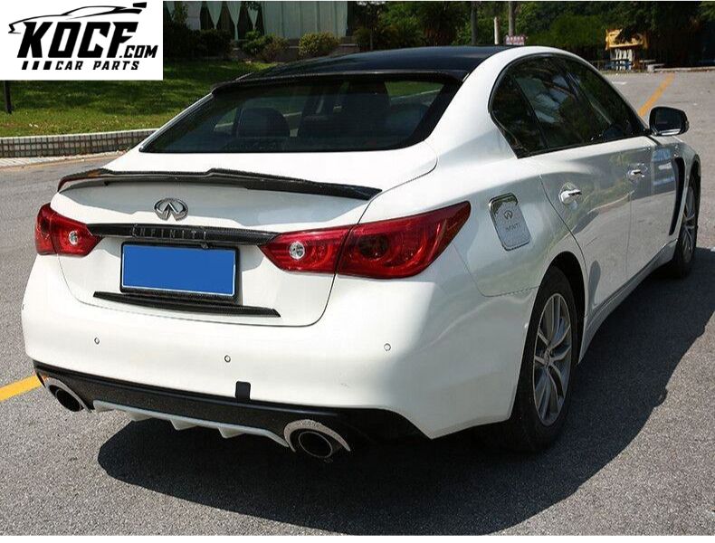 Rear Carbon Fiber Spoiler Wing PSM Type For Infiniti Q50 – KOCF