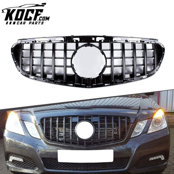 ABS GT Style Panamericana Front Bumper Mesh Grill Grille for Mercedes Benz E Class W212 2014-2016