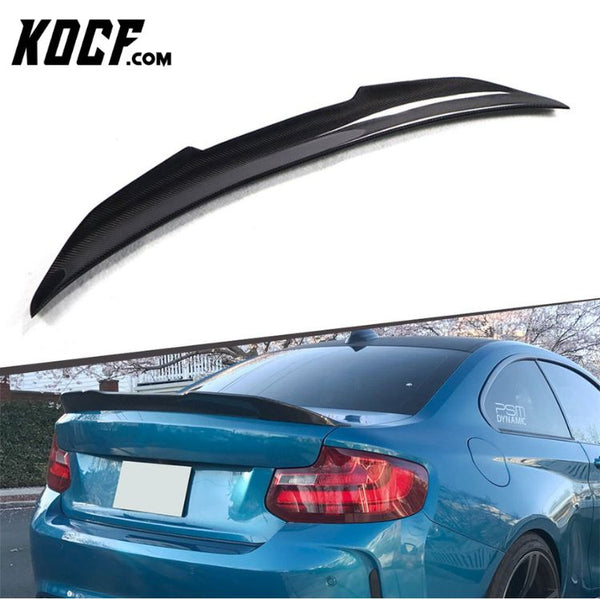 Auto Carbon Rear Trunk Boot Lip Spoiler For BMW F22 F87 M2 PSM Type 2014+