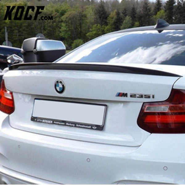 Auto Carbon Rear Wing Trunk Boot Lip Spoiler For BMW F22 F87 M2 P Type 2014+