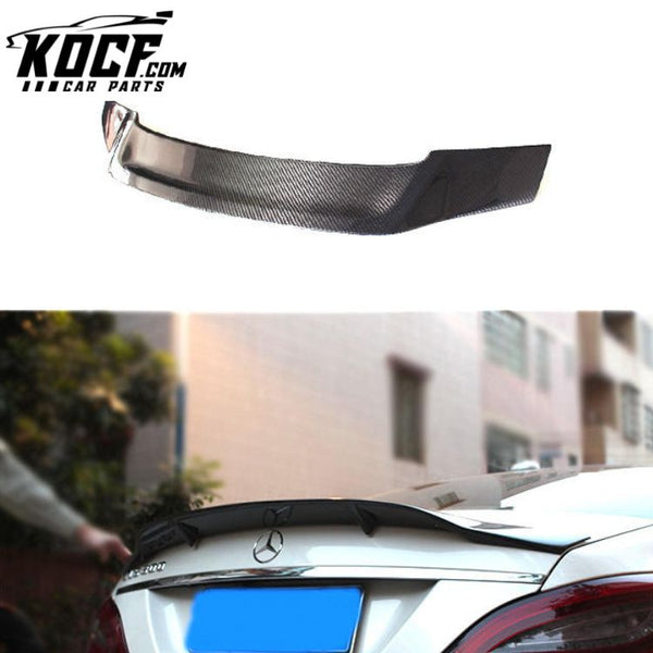 Trunk spoiler carbon fiber rear wing spoiler for Mercedes Benz W218