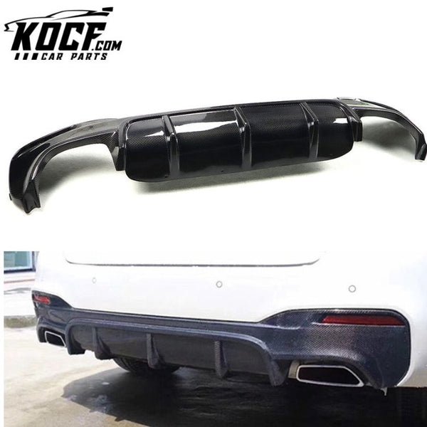 Car Rear Bumper Spoiler Diffuser Lip Carbon Fiber Car Rear Diffuser For BMW G30 M Tech