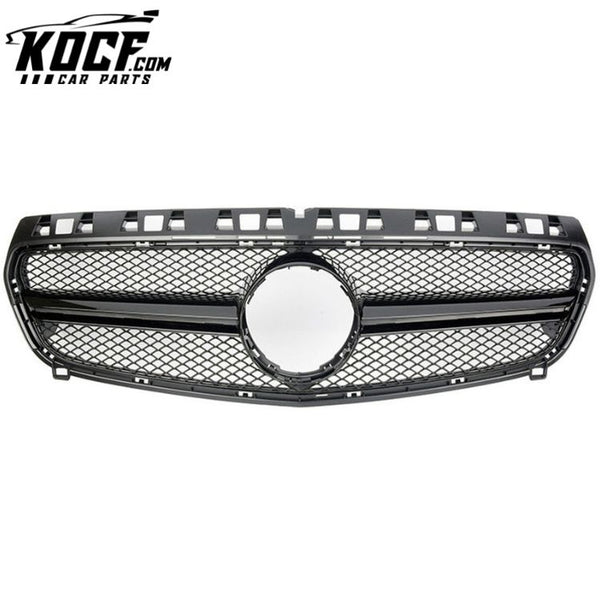 Modified AMG style grill silver black front bumper grille for 2013-2015 Mercedes Benz A class W176