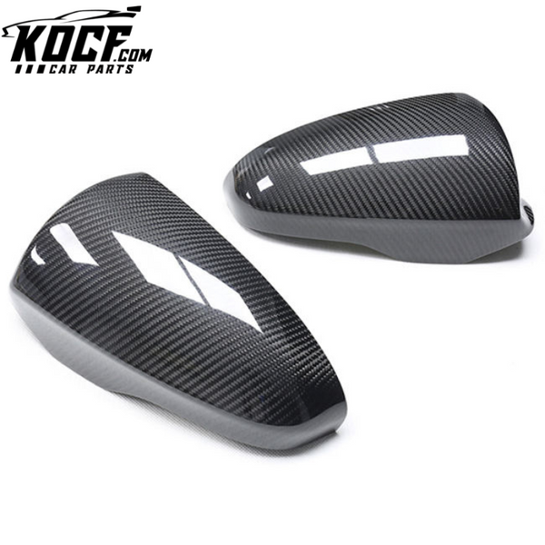 F10 M5 F06 F12 M6 Fit For BMW Exterior Side Mirror Cover Gloss Black Carbon Car Mirrors Cover Dry Carbon Replacement Style