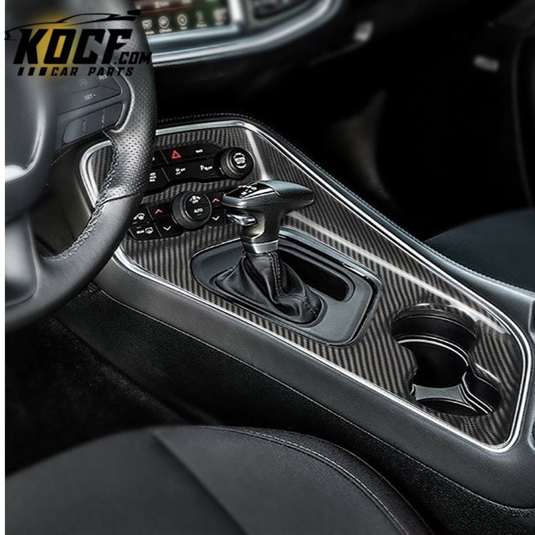 ES SRT Carbon Fiber central control panel cover dodge charger carbon f ...