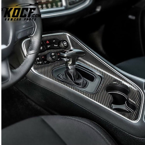 ES SRT Carbon Fiber central control panel cover dodge charger carbon fiber interior For Dodge Challenger