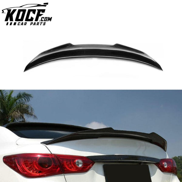 Bumper Car Parts PSM Type Car Accessories Carbon Rear Spoiler For Infinity Q60 2017+