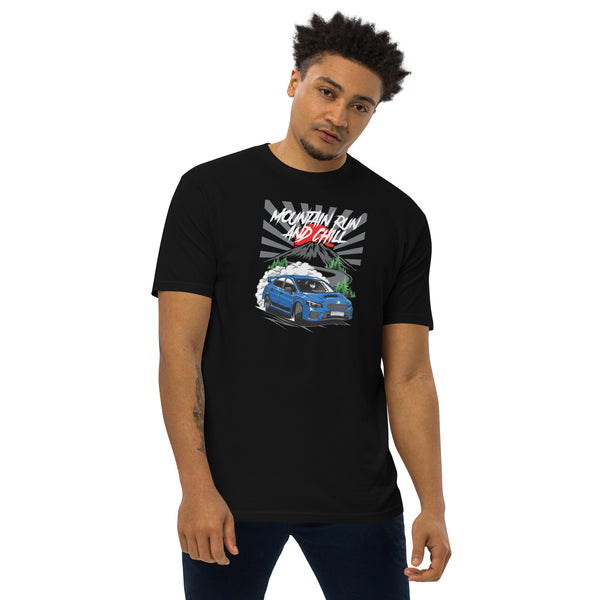 Mountain Run And Chill Premium Heavyweight Car Culture T-Shirt