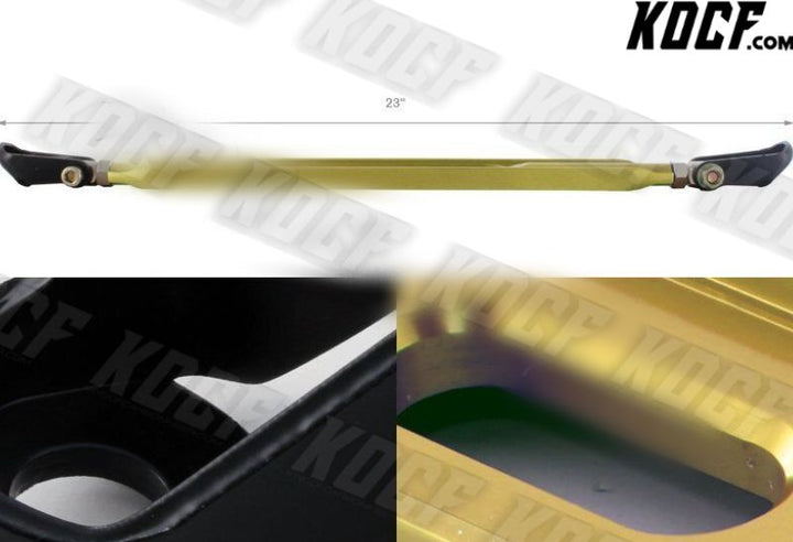 For 1996-2000 Civic EK3 Rear Lower Gold Aluminum Tower Brace Strut Bar Tie Arm - KOCF.com - Car Parts