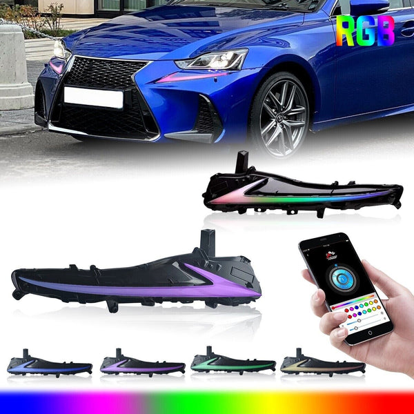 IS250 IS350 IS300 IS200T 2006-2013 RGB DRL Color Changing App Controlled