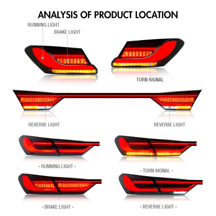 *NEW*  BMW Style Tail Light & Trunk Bar Kit LED Sequential Compatible for 2018-2024 Toyota Camry