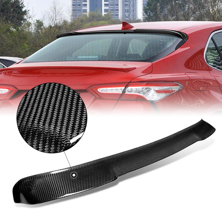 CF Roof Spoiler for 2018-2024 Toyota Camry Compatible Real Carbon Fiber Roof Spoiler