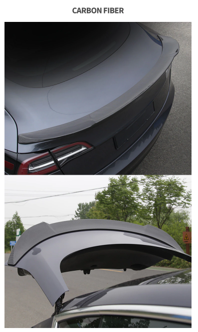 Carbon Fiber Spoiler Tesla | King Of Carbon Fiber