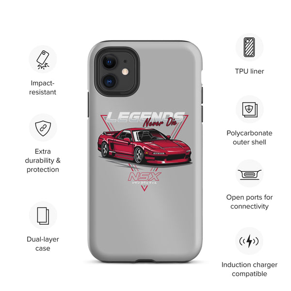 NSX Legends Never Die Car Culture iPhone Case