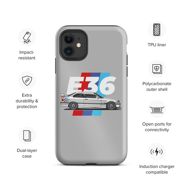 E36 Illustration Premium Car Culture iPhone Case